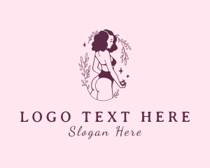 Underwear - Ornamental Woman Bikini logo design