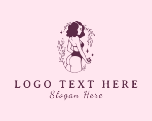 Lingerie - Ornamental Woman Bikini logo design
