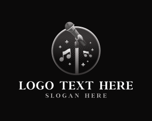 Sing - Microphone Audio Music logo design