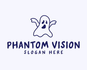 Phantom - Halloween Ghost Creature logo design