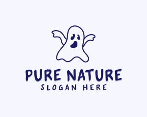 Phantom - Halloween Ghost Creature logo design