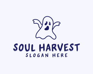 Halloween Ghost Creature logo design