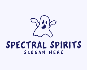 Halloween Ghost Creature logo design