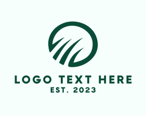 Lawn Care - Grass Leaf Nature logo design