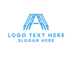 Architecture Structure Letter A logo design