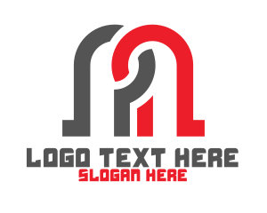 Monogram - Modern M Monogram logo design
