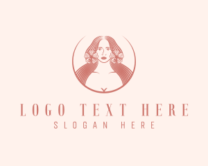 Massage - Lady Beauty Salon logo design