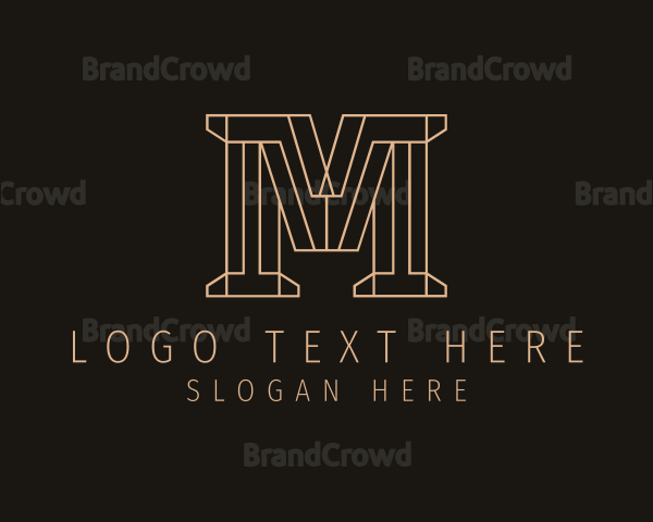 Contractor Business Letter M Logo