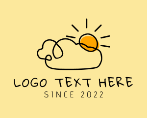 Sunshine - Daylight Cloud Art logo design