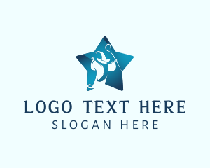 Fiction - Blue Star Sorcerer logo design