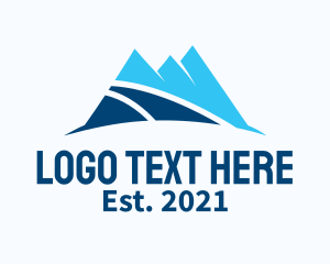 Snowboarding - Mountain Nature Peak logo design