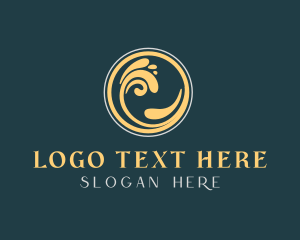 Recreational - Ocean Wave Swirl logo design