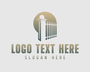 Privacy - Security Gate Fence logo design