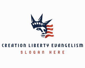 Statue Liberty Tourism logo design