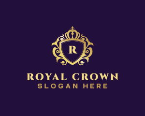 Crown Shield Royal logo design