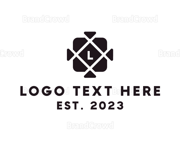 Tile Flooring Design Logo