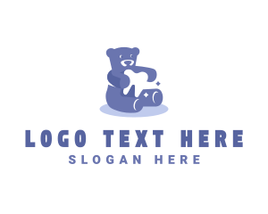 Pediatric - Bear Dental Clinic logo design