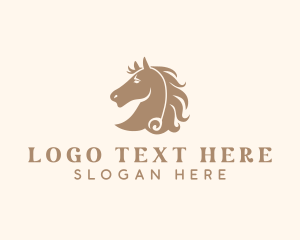 Horse - Equestrian Horse Breeding logo design