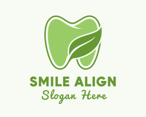 Orthodontic - Green Leaf Dental Clinic logo design