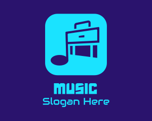 Music Suitcase App  logo design