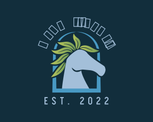 Racing - Leaf Horse Stallion Ranch logo design