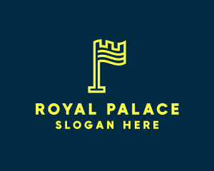 Palace - Medieval Banner Flag logo design