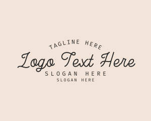 Hipster Script Business Logo