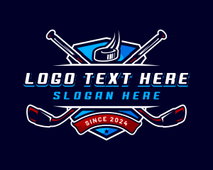 Hockey Stick - Hockey Championship Sport logo design