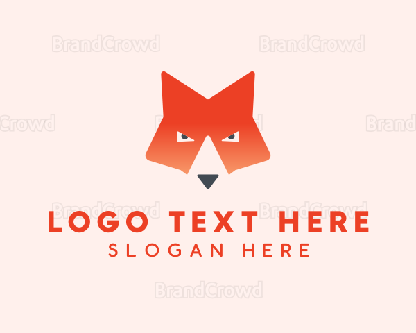 Wildlife Fox Face Logo