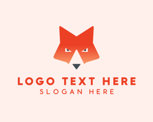 Wildlife Fox Face  logo design