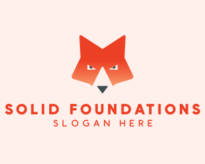 Wildlife Fox Face  Logo