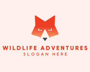 Wildlife Fox Face  logo design