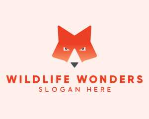 Wildlife Fox Face  logo design