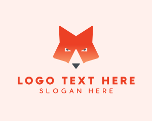 Hunt - Wildlife Fox Face logo design