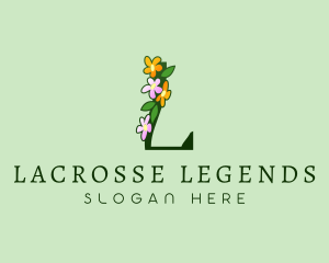 Garden Bouquet Letter L logo design