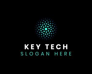 Tech Molecule Digital logo design