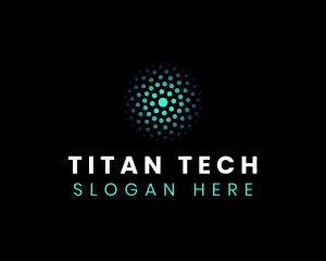 Tech Molecule Digital logo design