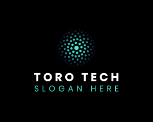 Tech Molecule Digital logo design