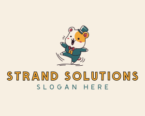 Hamster Suit Cartoon Logo