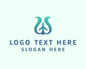 Explorer - Travel Airplane Flying logo design