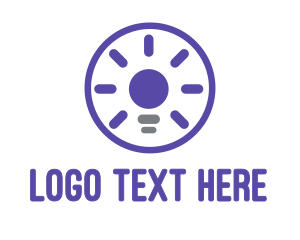 Violet - Violet Light Bulb logo design