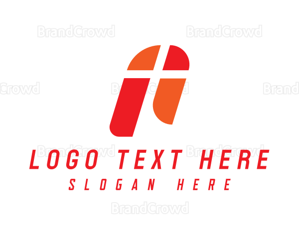 Modern Mosaic Letter T Logo