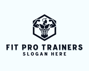 Fitness Muscle Trainer logo design