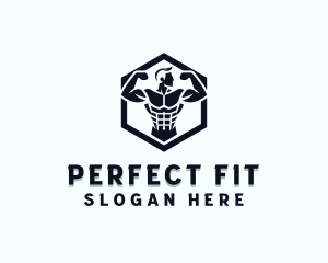 Fitness Muscle Trainer logo design