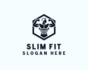 Fitness Muscle Trainer logo design