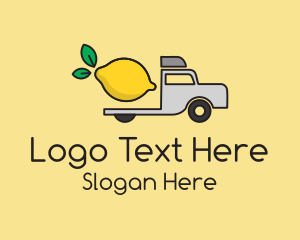 Whole Food - Lemon Fruit Truck logo design