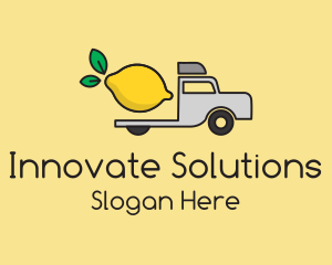 Lemon Fruit Truck Logo