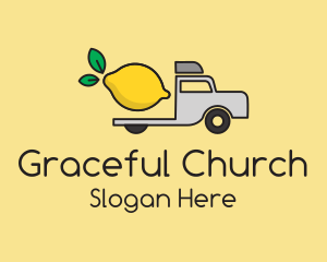Whole Food - Lemon Fruit Truck logo design