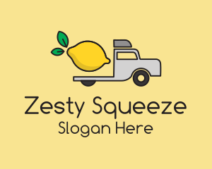 Lemon Fruit Truck logo design