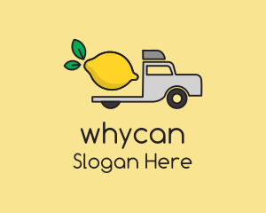 Car - Lemon Fruit Truck logo design